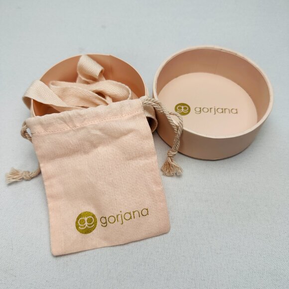 Gorjana Round Jewelry Box and Pouch Light‎ Pink Small Elegant Empty Gift Box - Picture 1 of 5